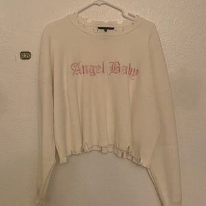 Cropped Angel Baby sweater